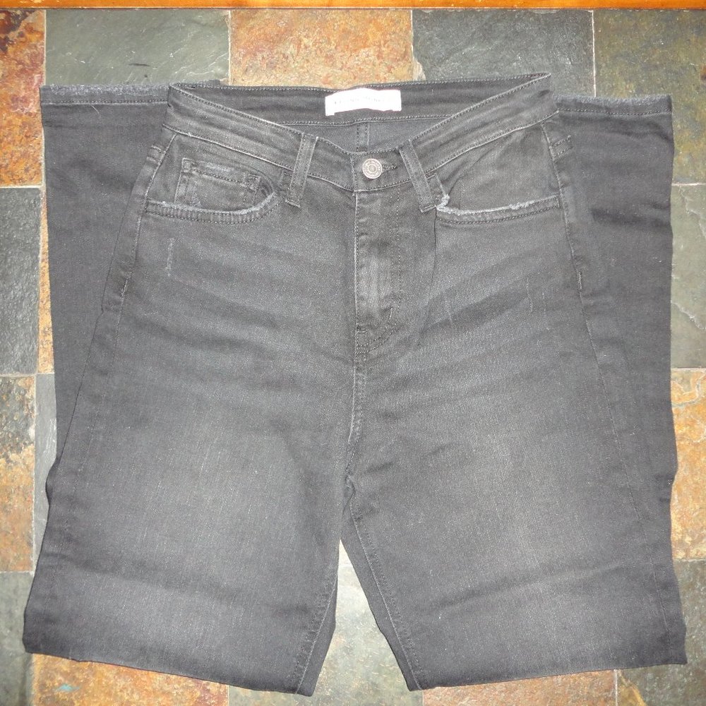 FLYING MONKEY Women's Distressed "Black Label" Black Denim Jeans Size 25 NWT!!!